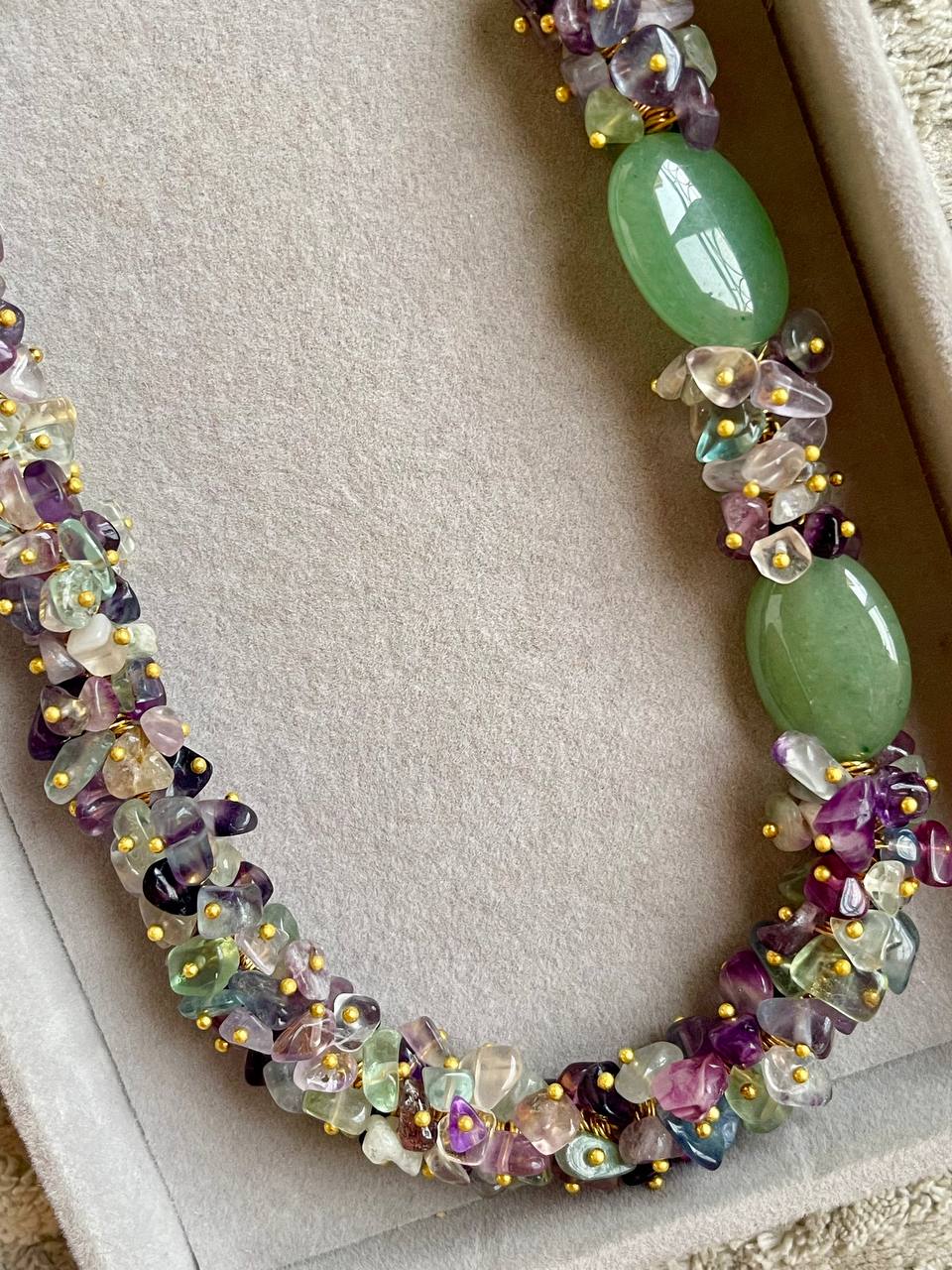 Emerald Garden Gemstone Necklace