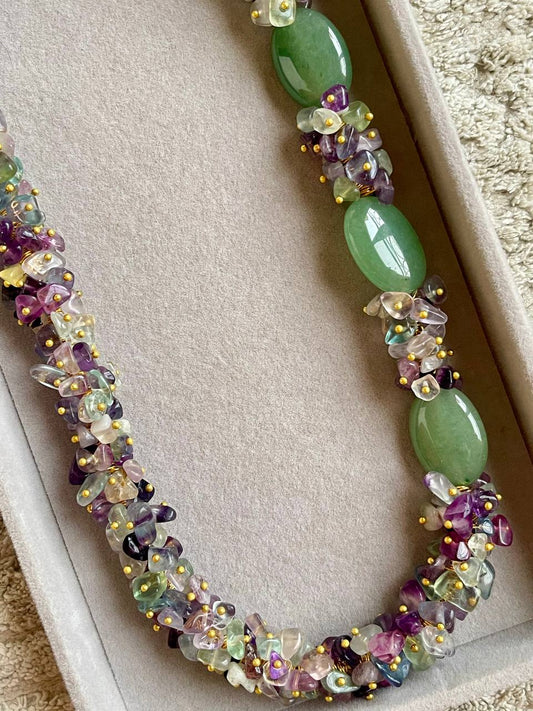 Emerald Garden Gemstone Necklace