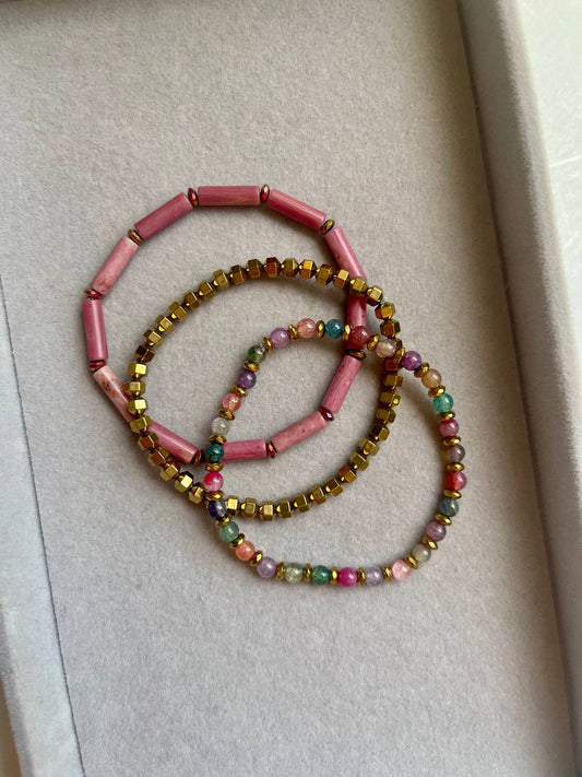 Sunset Glow Stack Bracelet