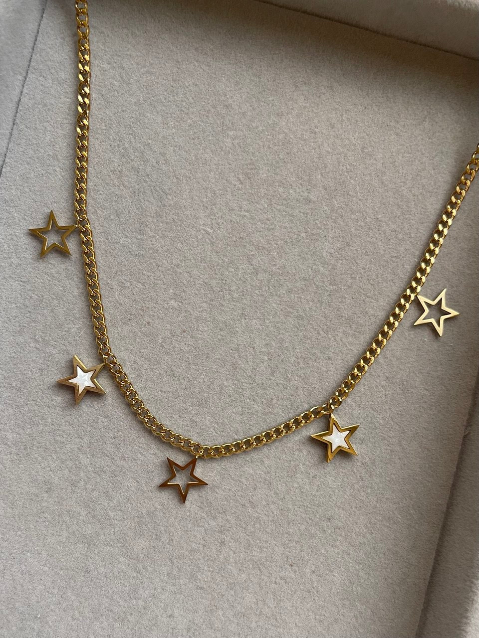 Golden Star Charm Necklace