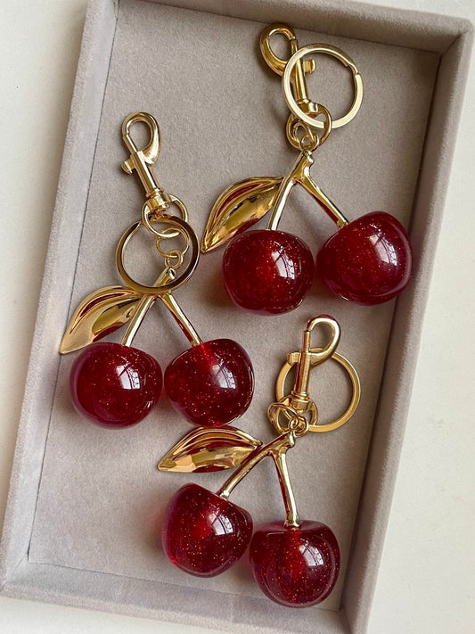 Cherry Spark Bag Charm