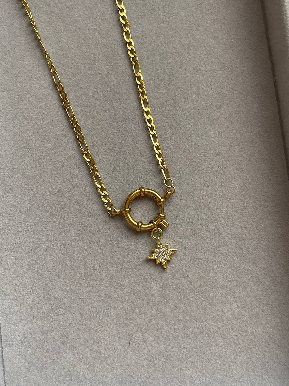 Golden North Star Necklace