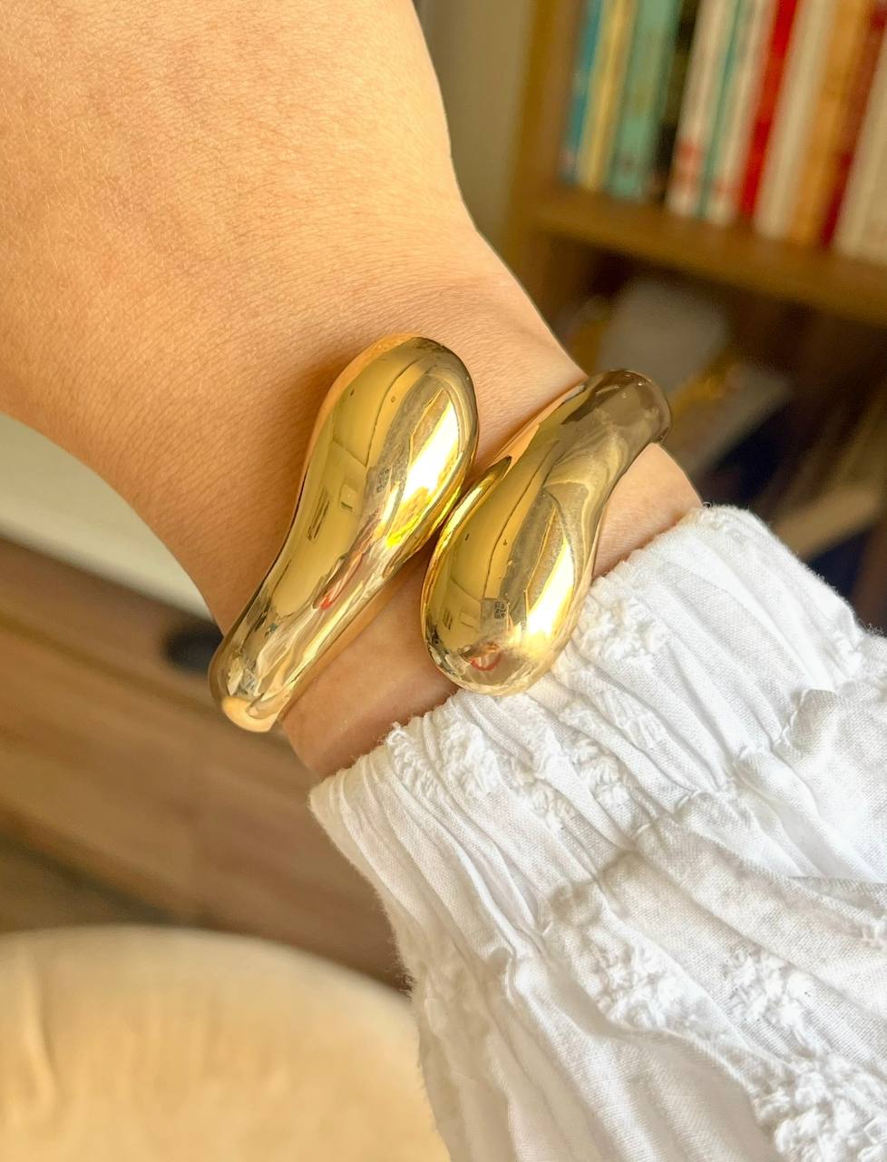 Golden Wave Bangle
