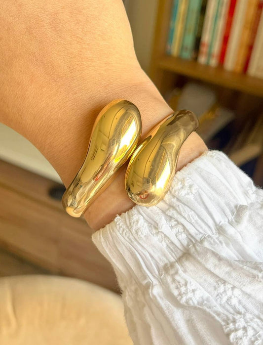 Golden Wave Bangle