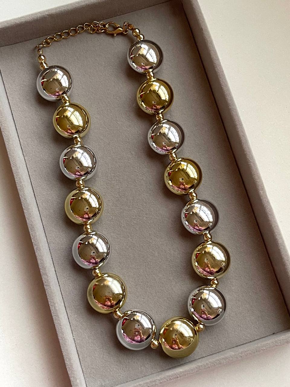 Golden Silver Glow Necklace