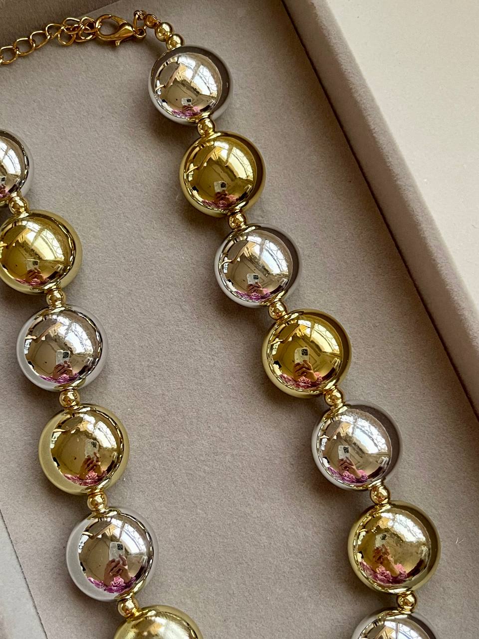 Golden Silver Glow Necklace