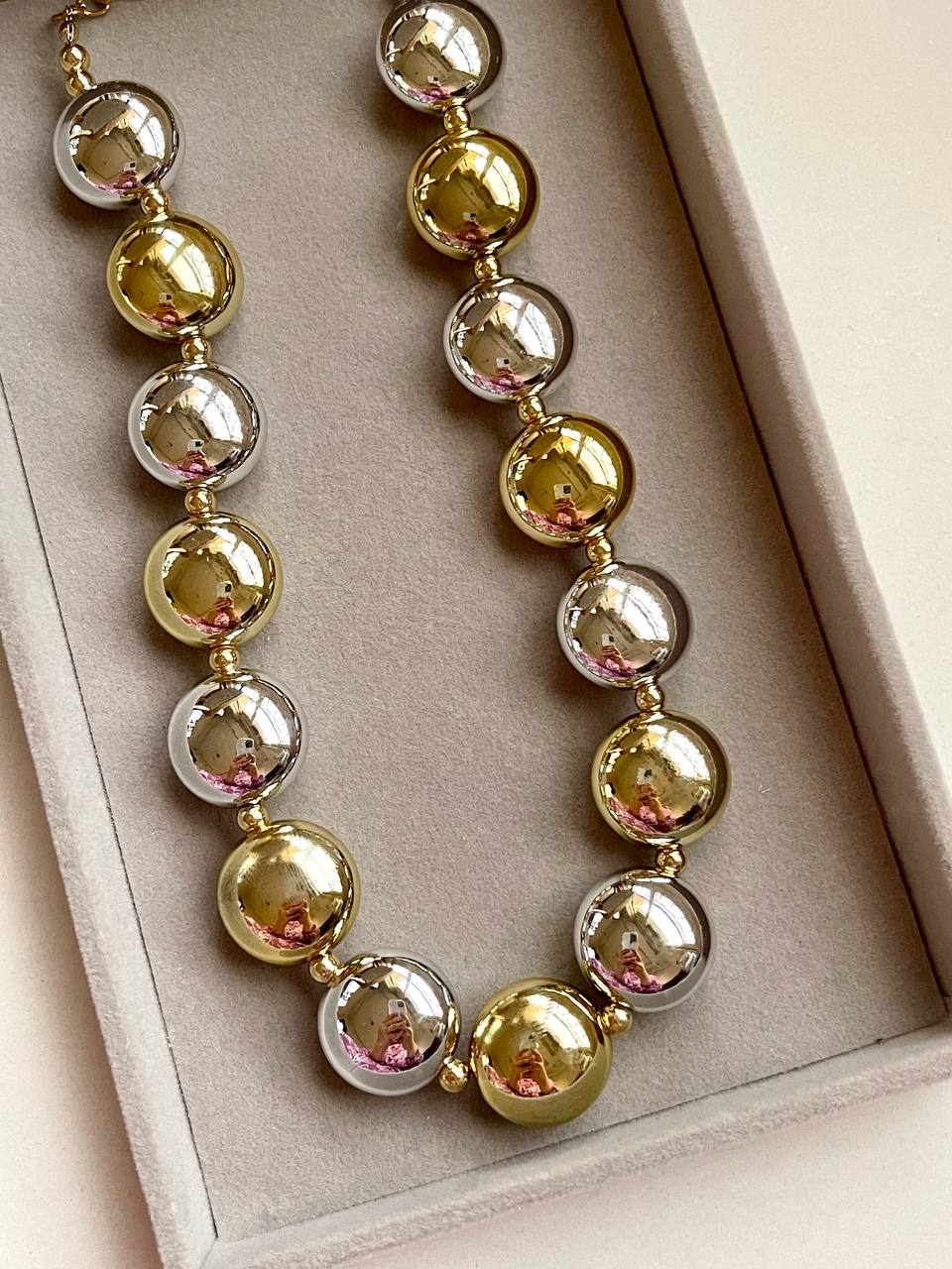 Golden Silver Glow Necklace