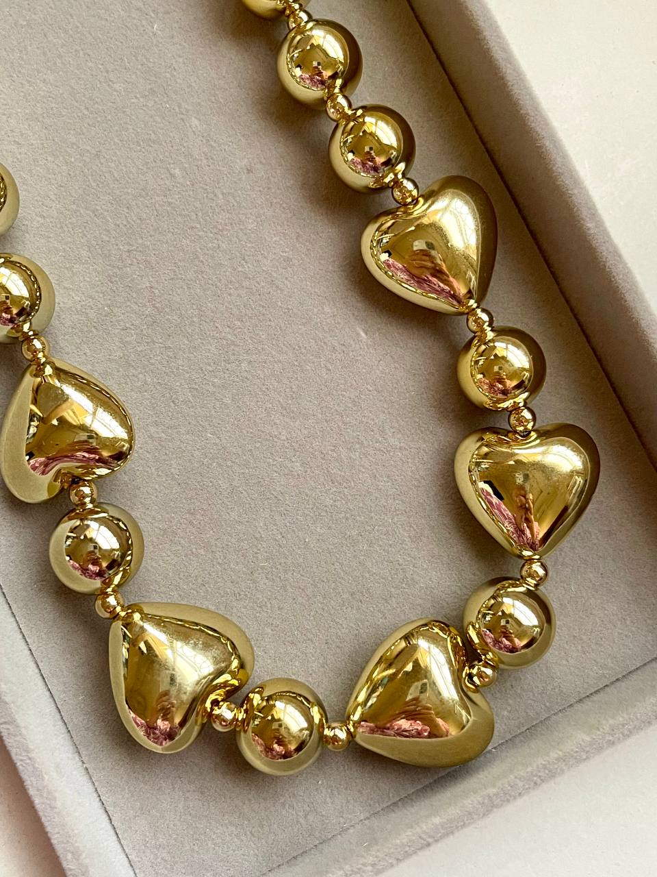 Golden Hearts Necklace