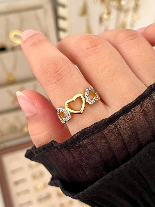 Crystal Heart Ring
