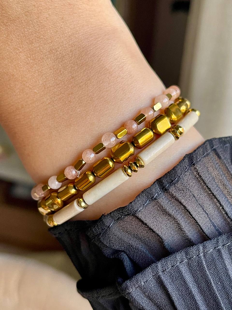 Golden Breeze Bracelet Set