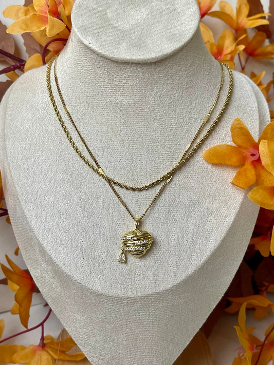 Golden Orbit Necklace