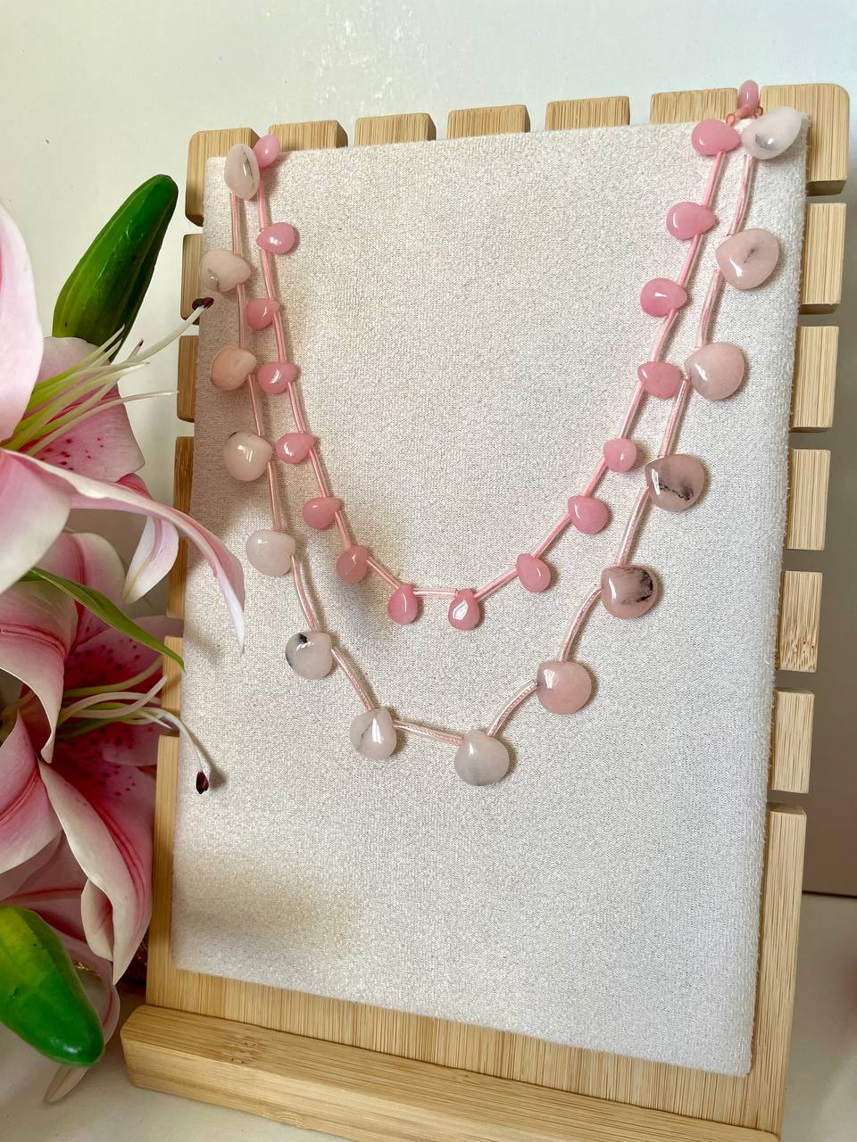 Blush Drops Necklace
