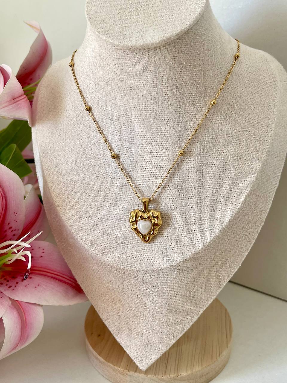 Pearl Heart Necklace