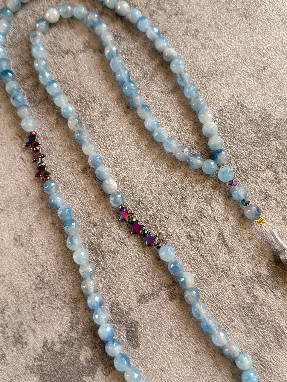Baby Blue Prayer Beads - Sola Accessories