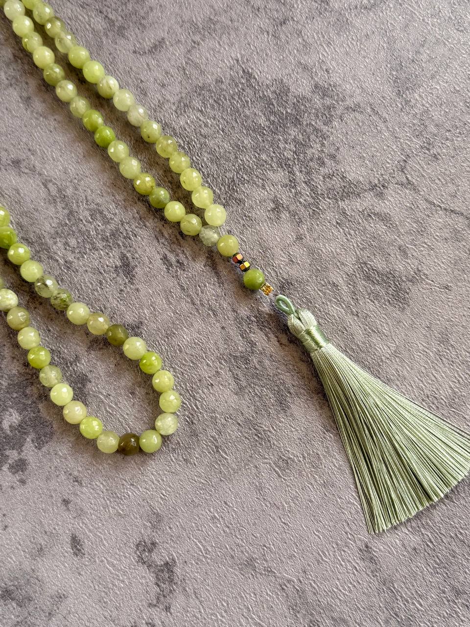 Green Agate Prayer Beads - Sola Accessories