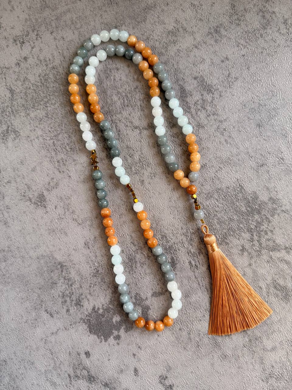 Tranquility Agate Prayer Beads - Sola Accessories
