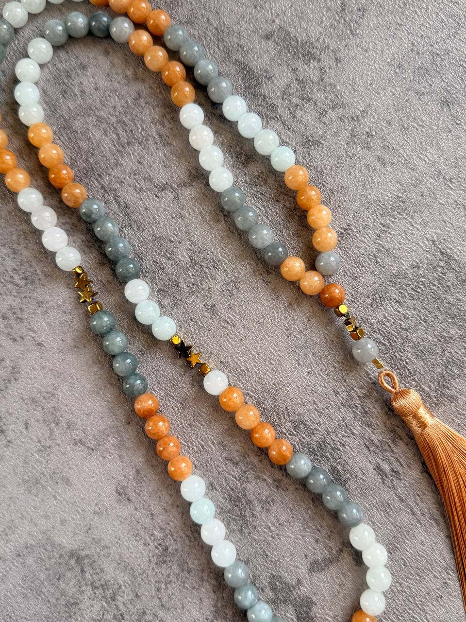 Tranquility Agate Prayer Beads - Sola Accessories