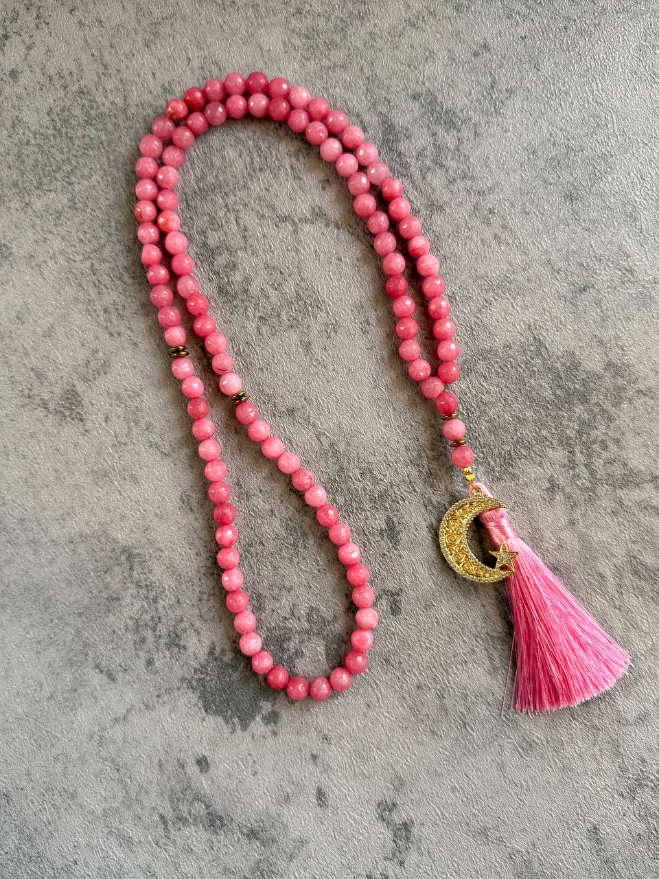 Pink Prayer Beads - Sola Accessories