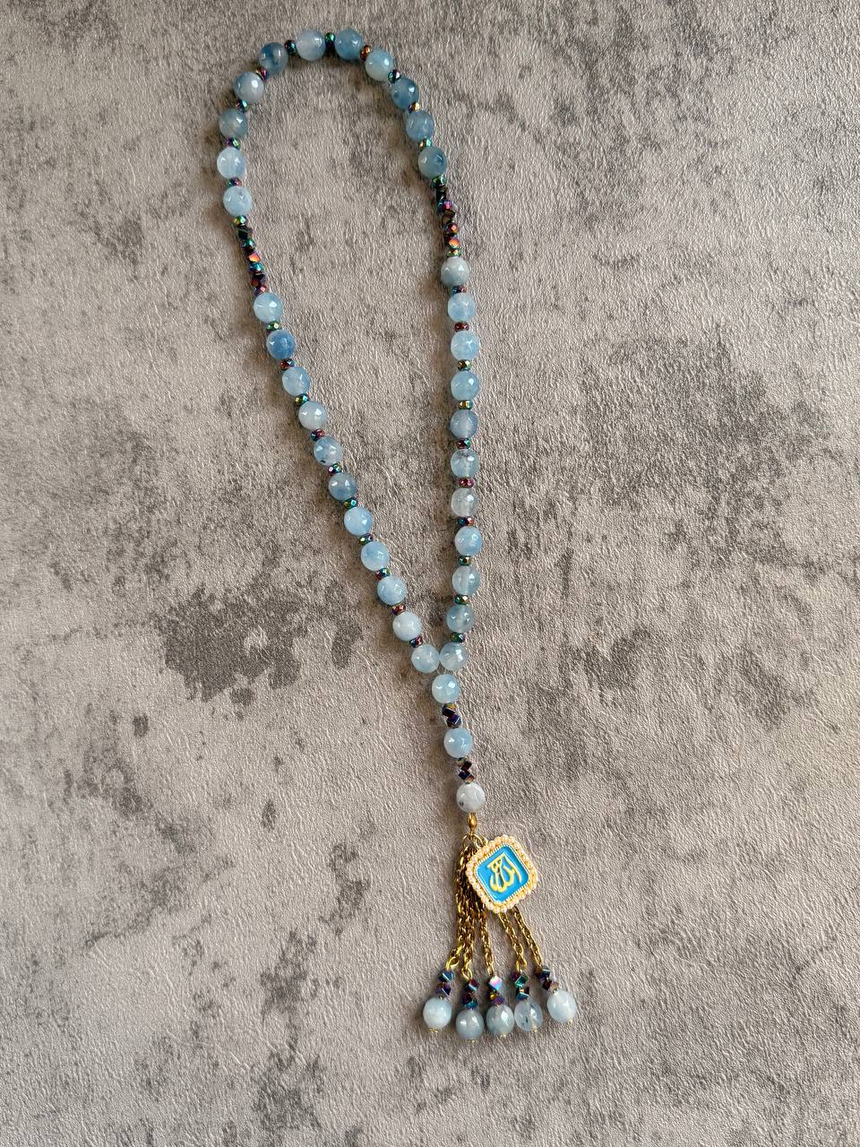 Mini Baby Blue Prayer Beads - Sola Accessories