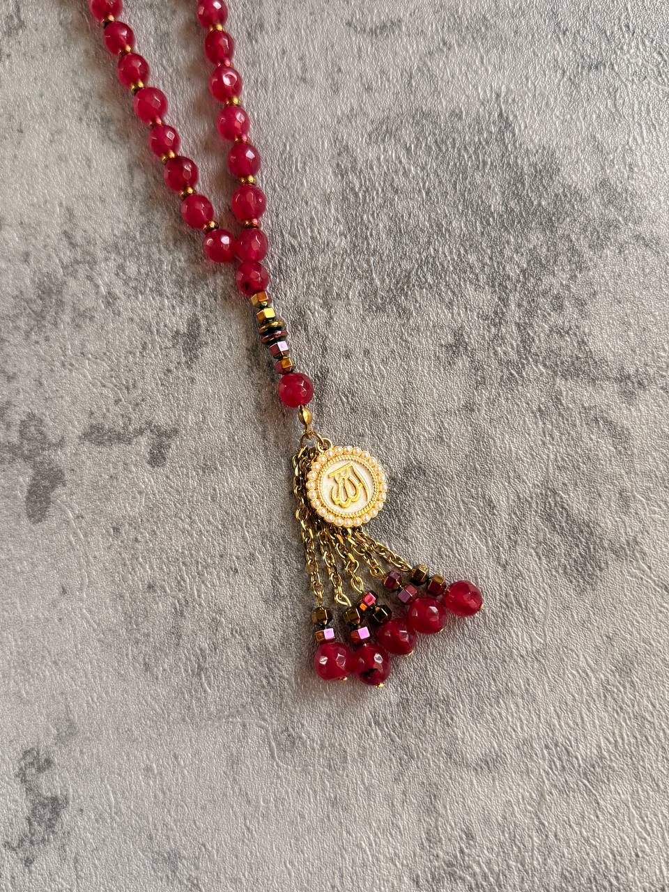 Mini Fuchsia Prayer Beads - Sola Accessories