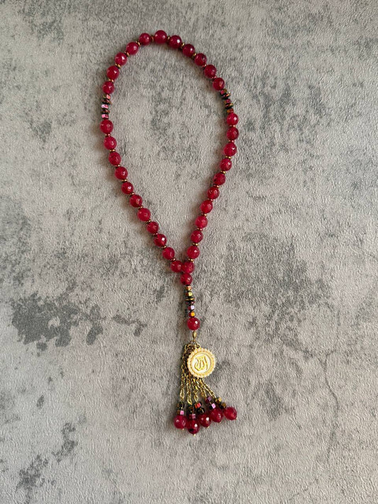 Mini Fuchsia Prayer Beads - Sola Accessories