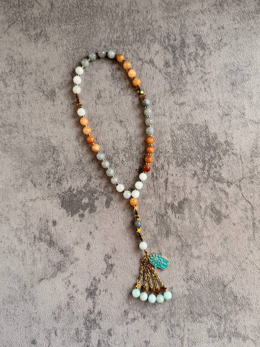 Mini Tranquility Agate Prayer Beads - Sola Accessories