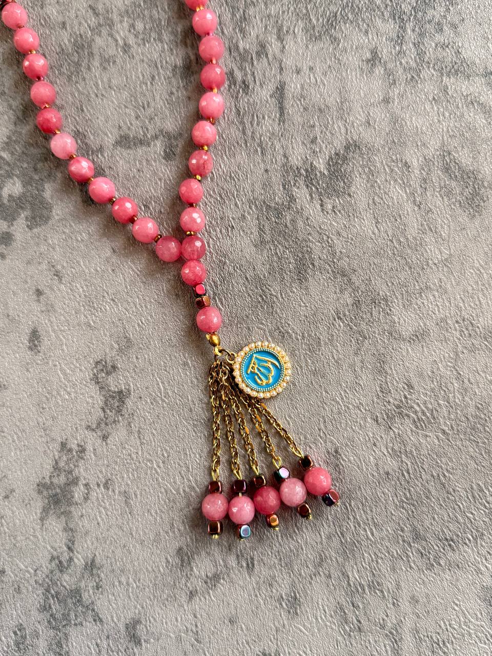 Mini Pink Prayer Beads - Sola Accessories