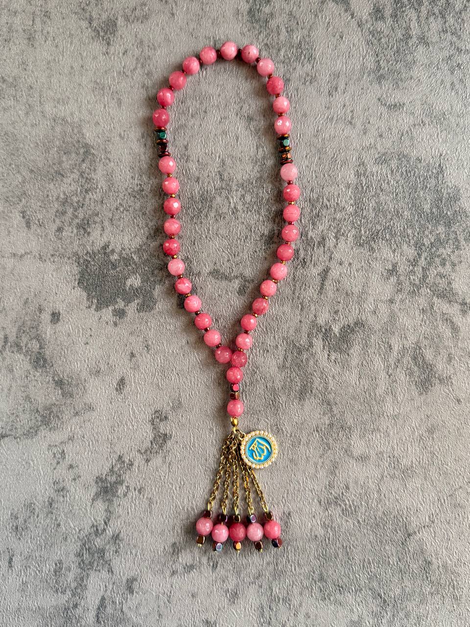 Mini Pink Prayer Beads - Sola Accessories