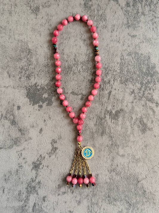 Mini Pink Prayer Beads - Sola Accessories