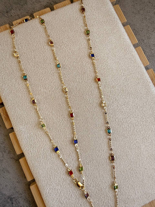 Square Spark Necklace - Sola Accessories