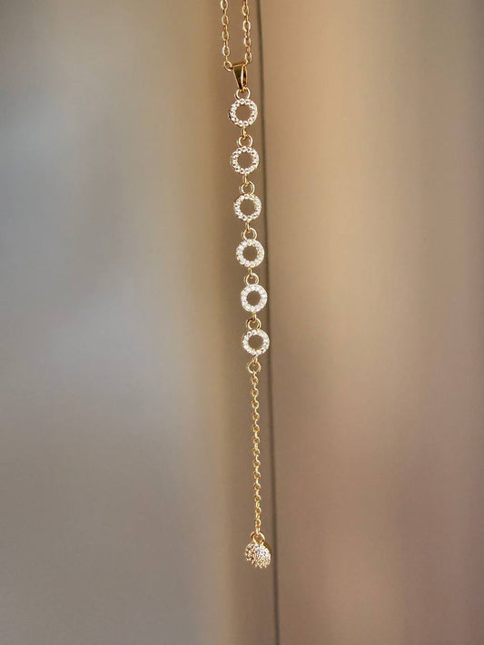 Sparkling Circle Necklace - Sola Accessories