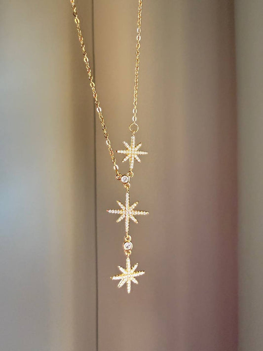 Twinkle Star Drop Necklace - Sola Accessories