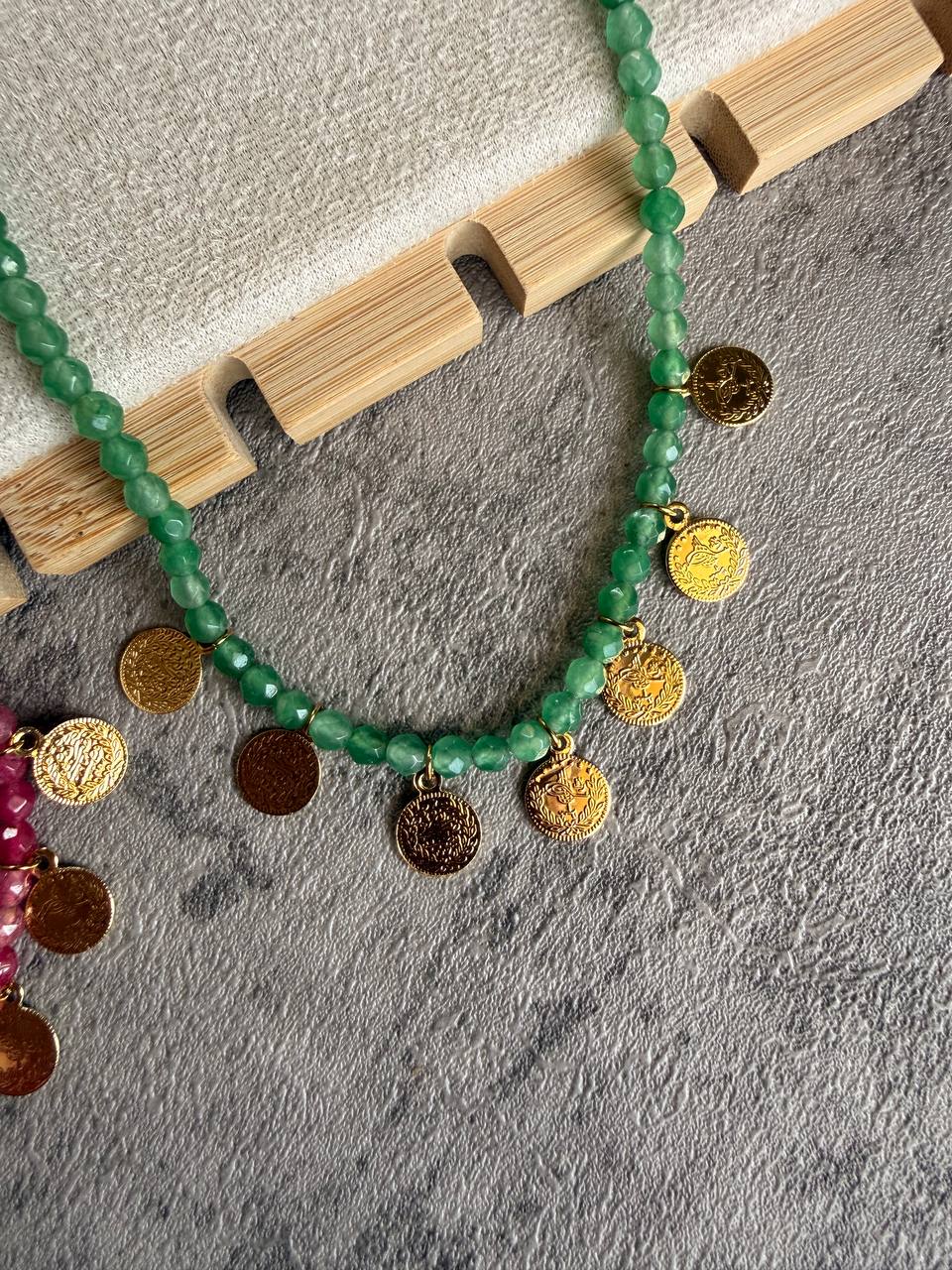 Candy Bead Coin Necklace - Sola Accessories