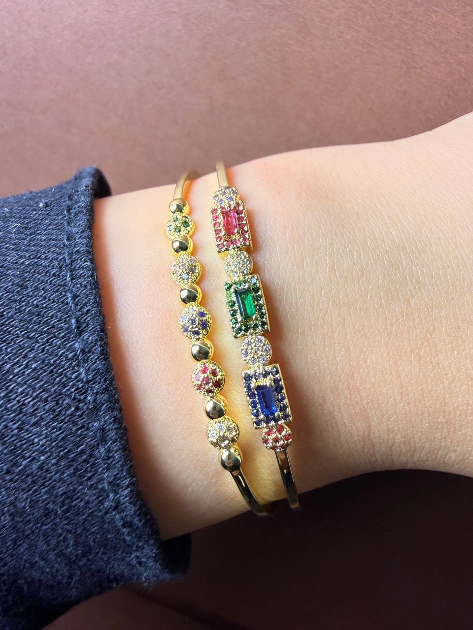Joyful Link Bangle - Sola Accessories