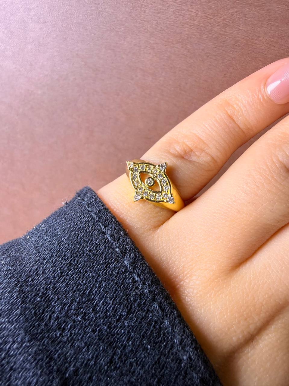 Evil Eye Pinky Ring - Sola Accessories