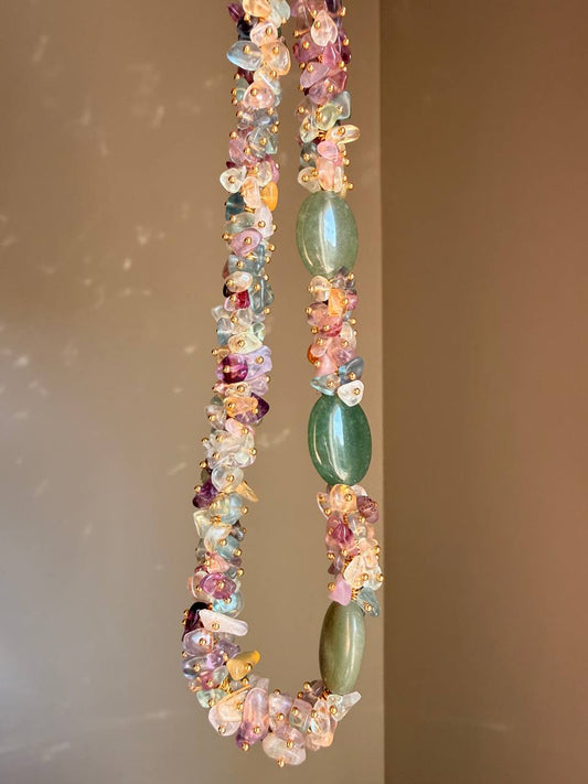 Emerald Garden Gemstone Necklace