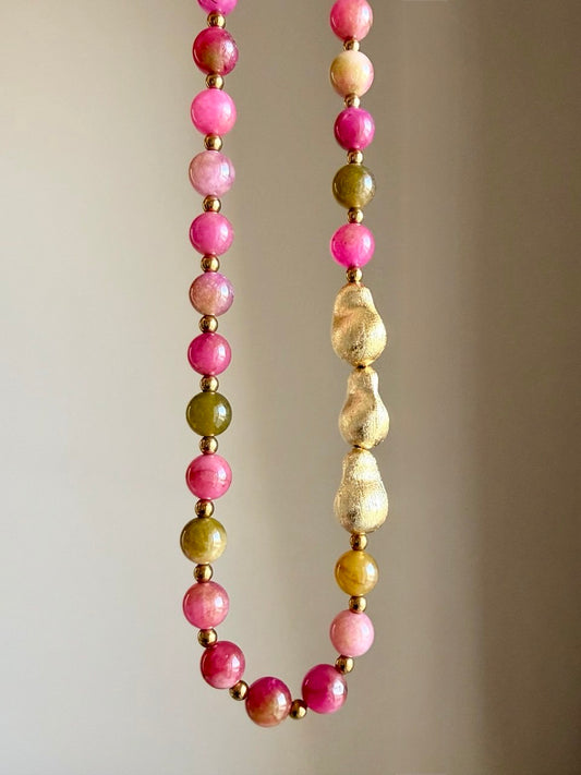 Peony Gold Necklace