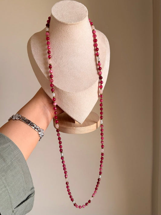 Ruby Pearl Necklace